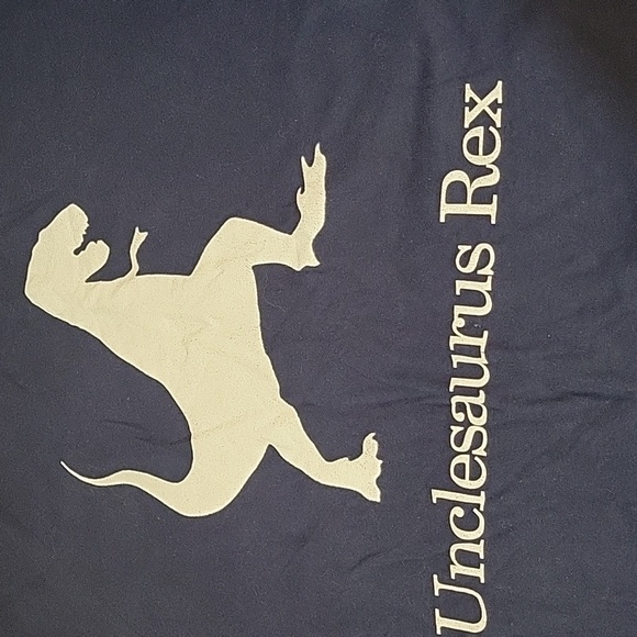 Unclesaurus Rex men's 2xl navy and white t-shirt - Picture 3 of 6